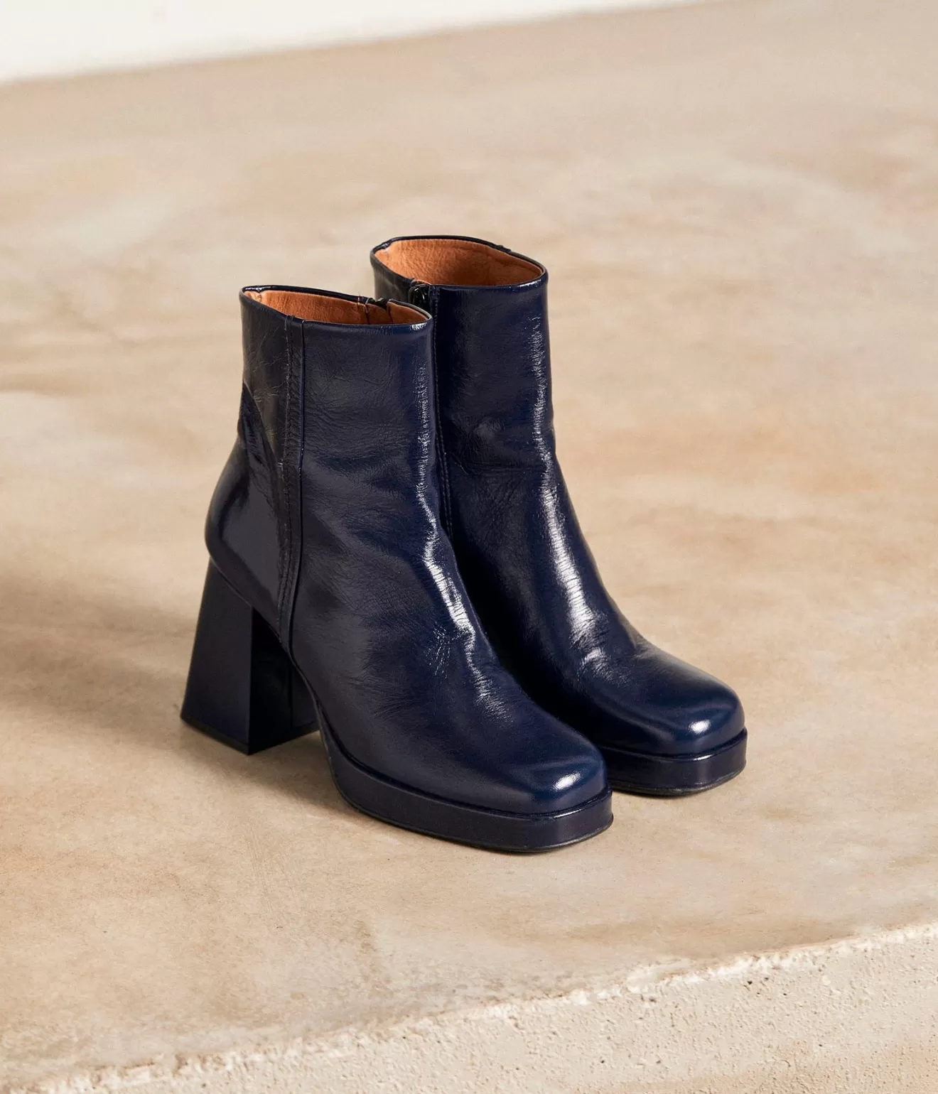 Mellow Yellow Boots& Bottines^Boots Bleues Plateforme Athenais