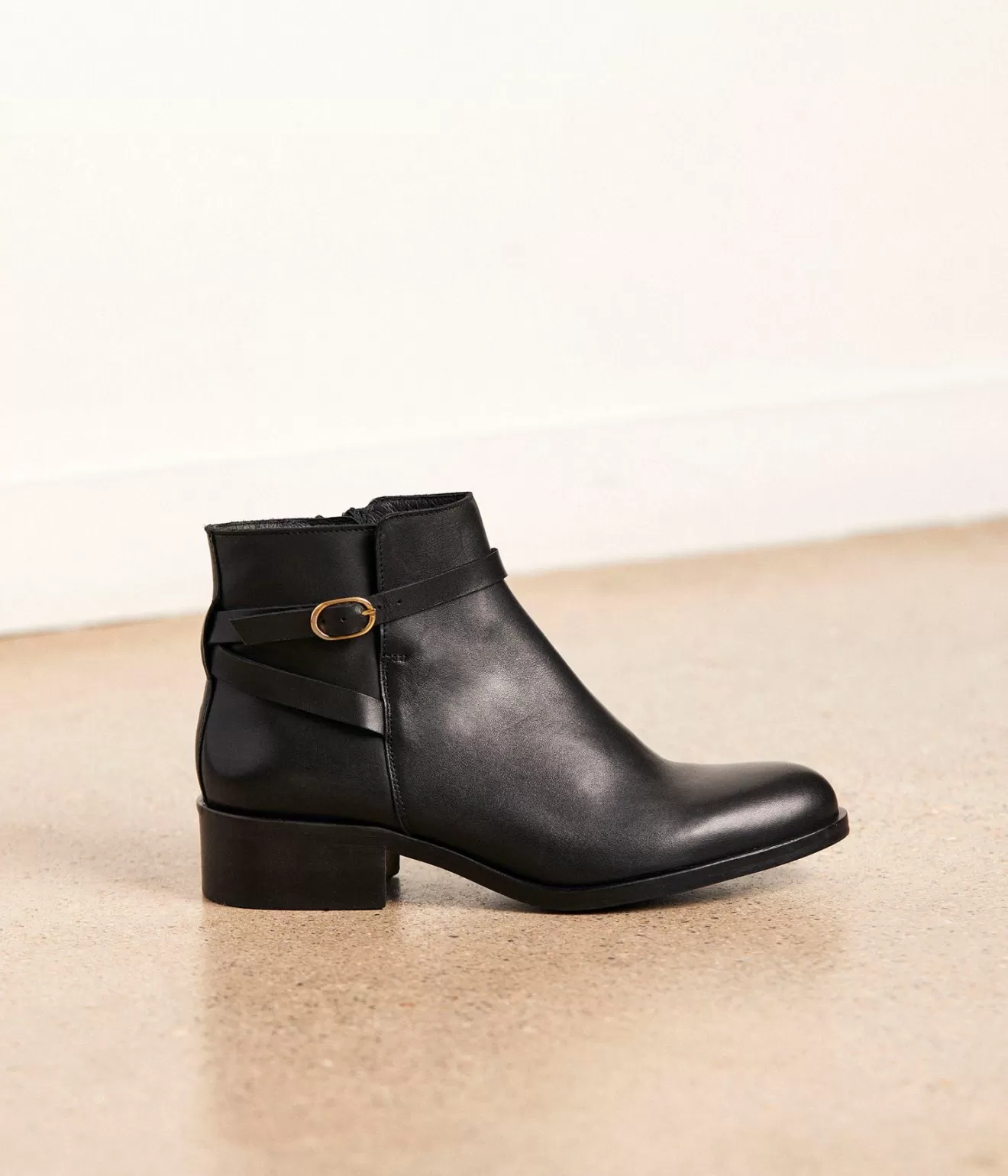 Mellow Yellow Boots& Bottines^Boots Cuir Noir Arista