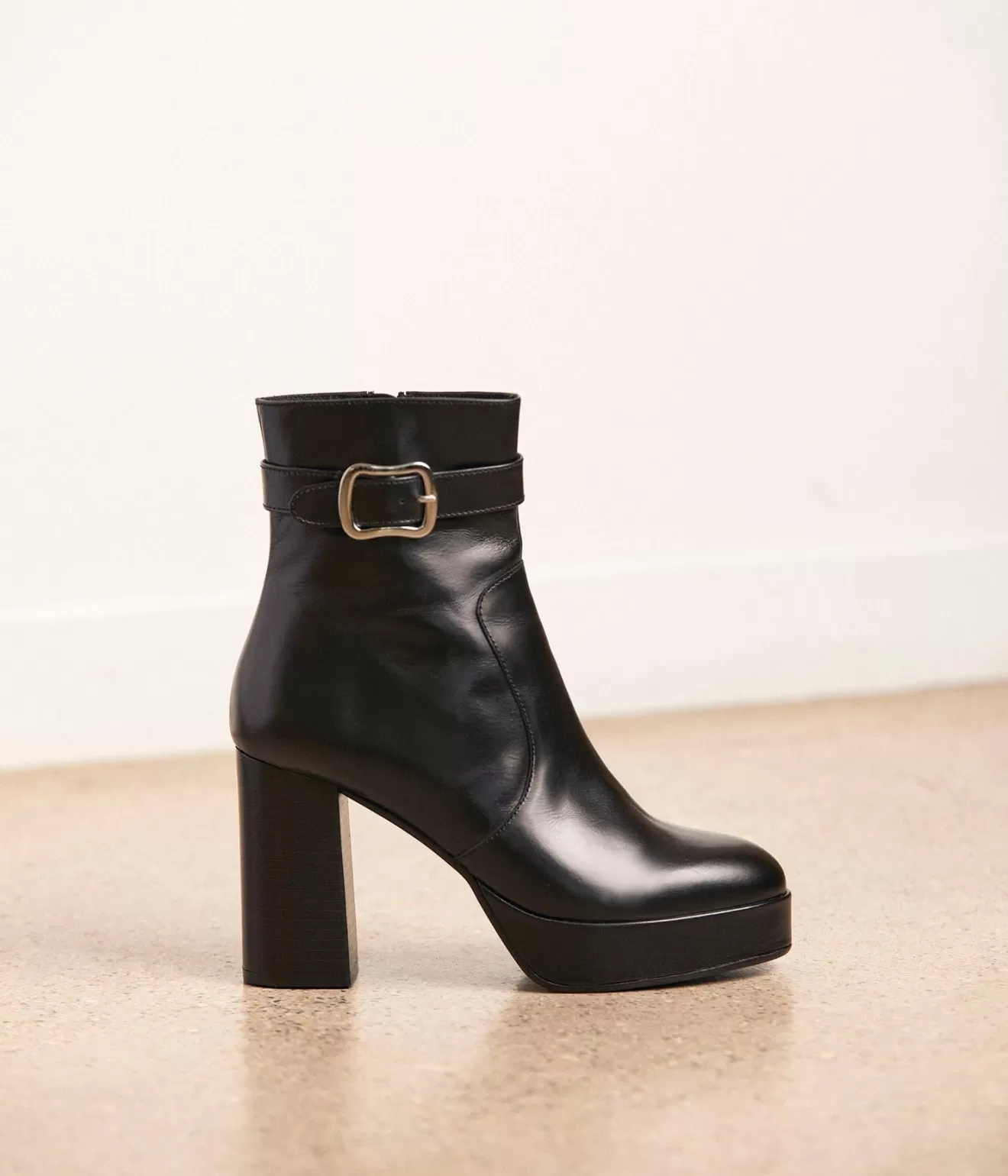 Mellow Yellow Boots& Bottines^Boots Noires Talon Aventine