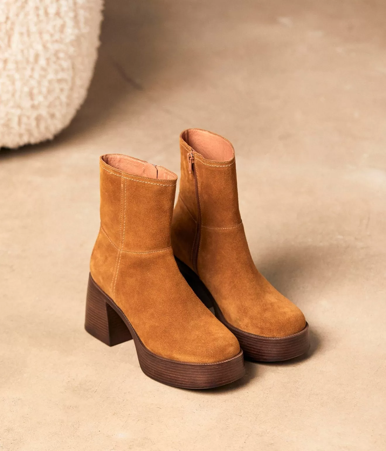 Mellow Yellow Boots& Bottines^Boots Velours Camel Amela