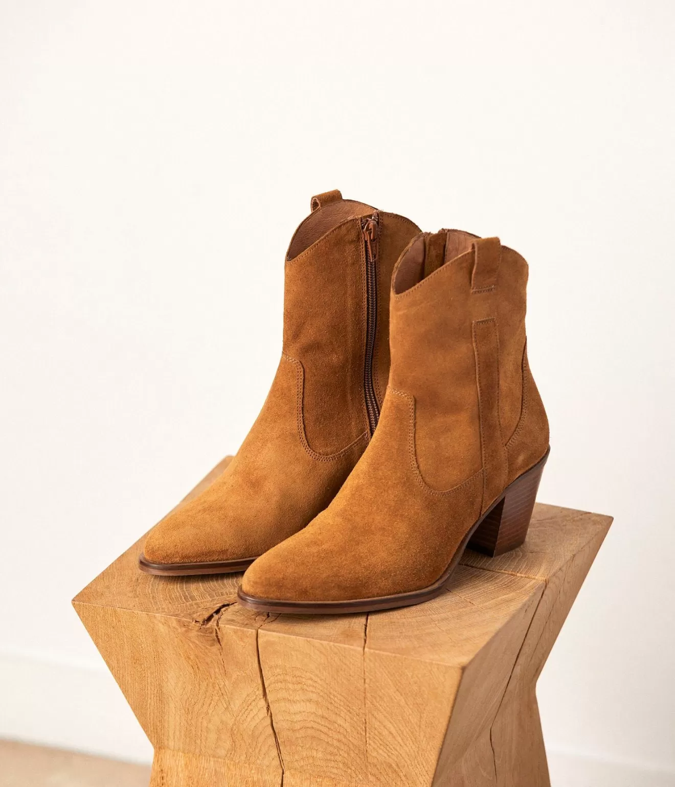 Mellow Yellow Boots& Bottines^Boots Western Camel Doriane