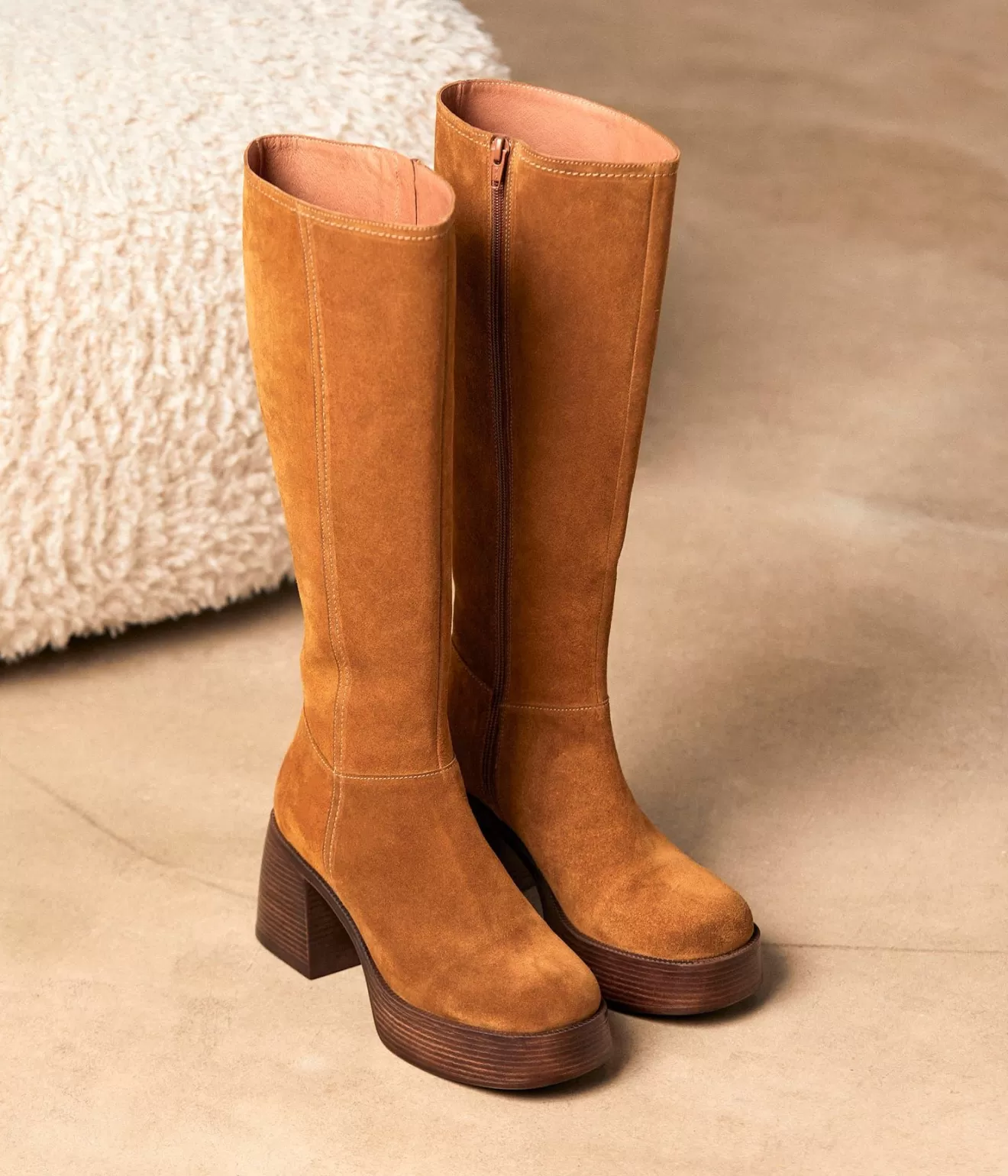 Mellow Yellow Bottes^Bottes Talon Camel Alysea