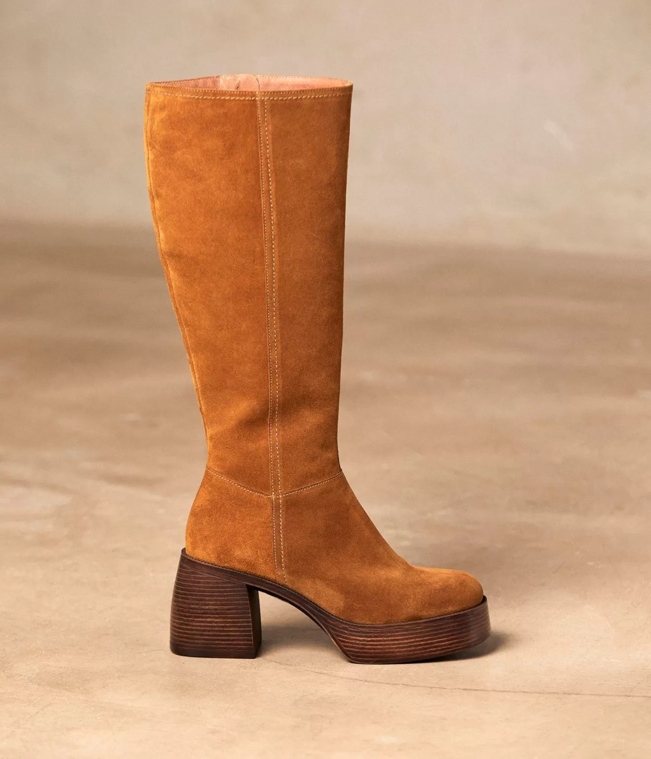 Mellow Yellow Bottes^Bottes Talon Camel Alysea