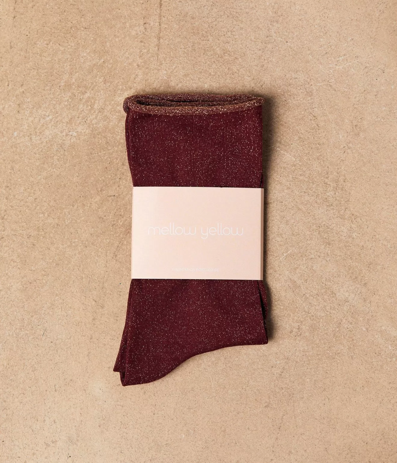 Mellow Yellow Chaussettes^Chaussettes Bordeaux Or Alexina