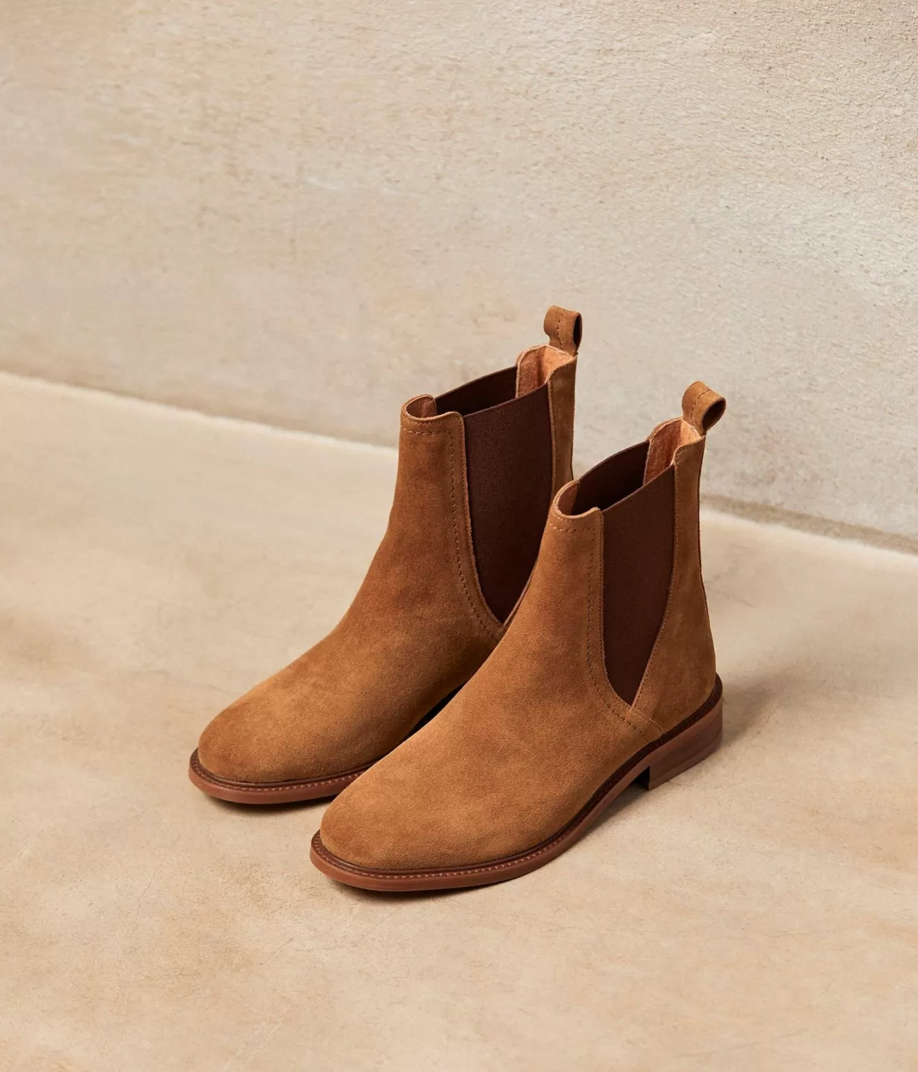 Mellow Yellow Boots& Bottines^Chelsea Boots Camel Artemis