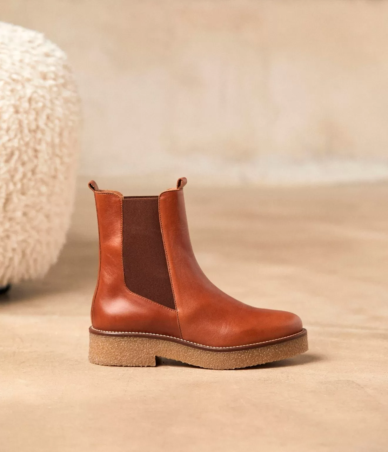 Mellow Yellow Boots& Bottines^Chelsea Boots Cognac Acacia