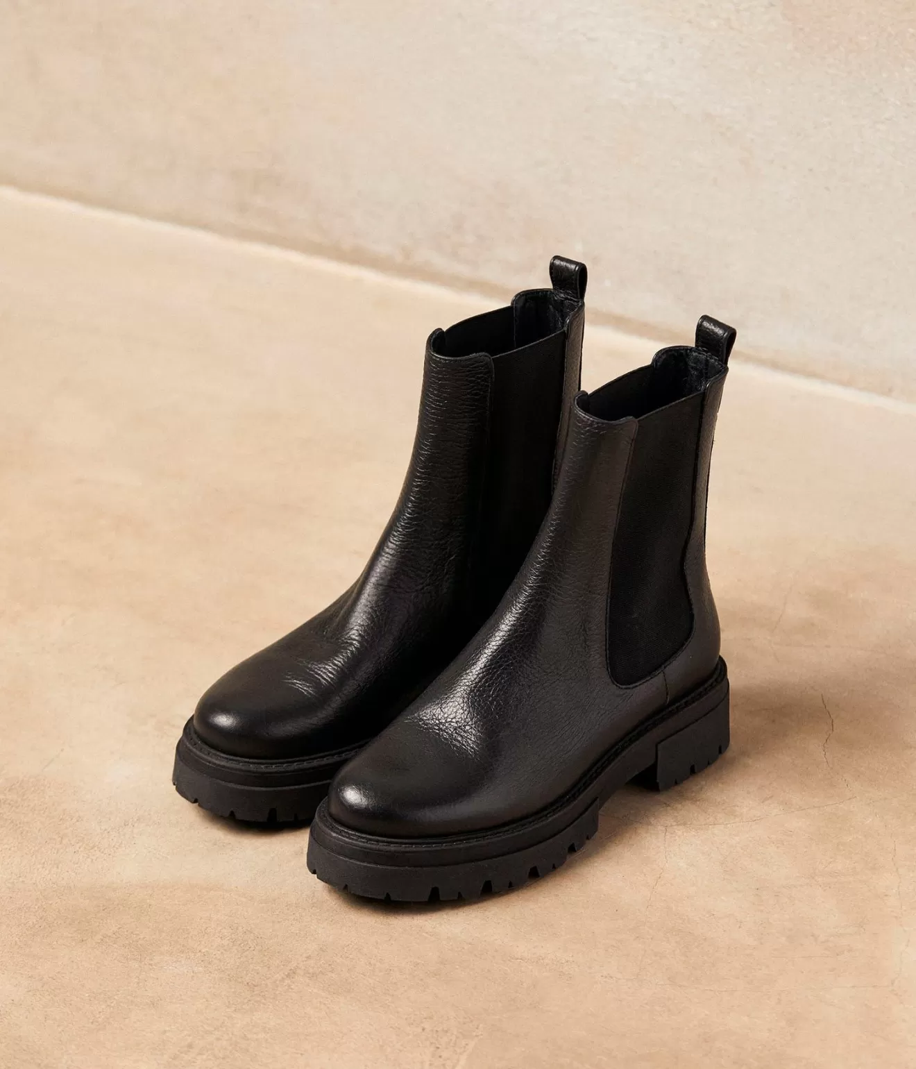 Mellow Yellow Boots& Bottines^Chelsea Boots Noires Adema