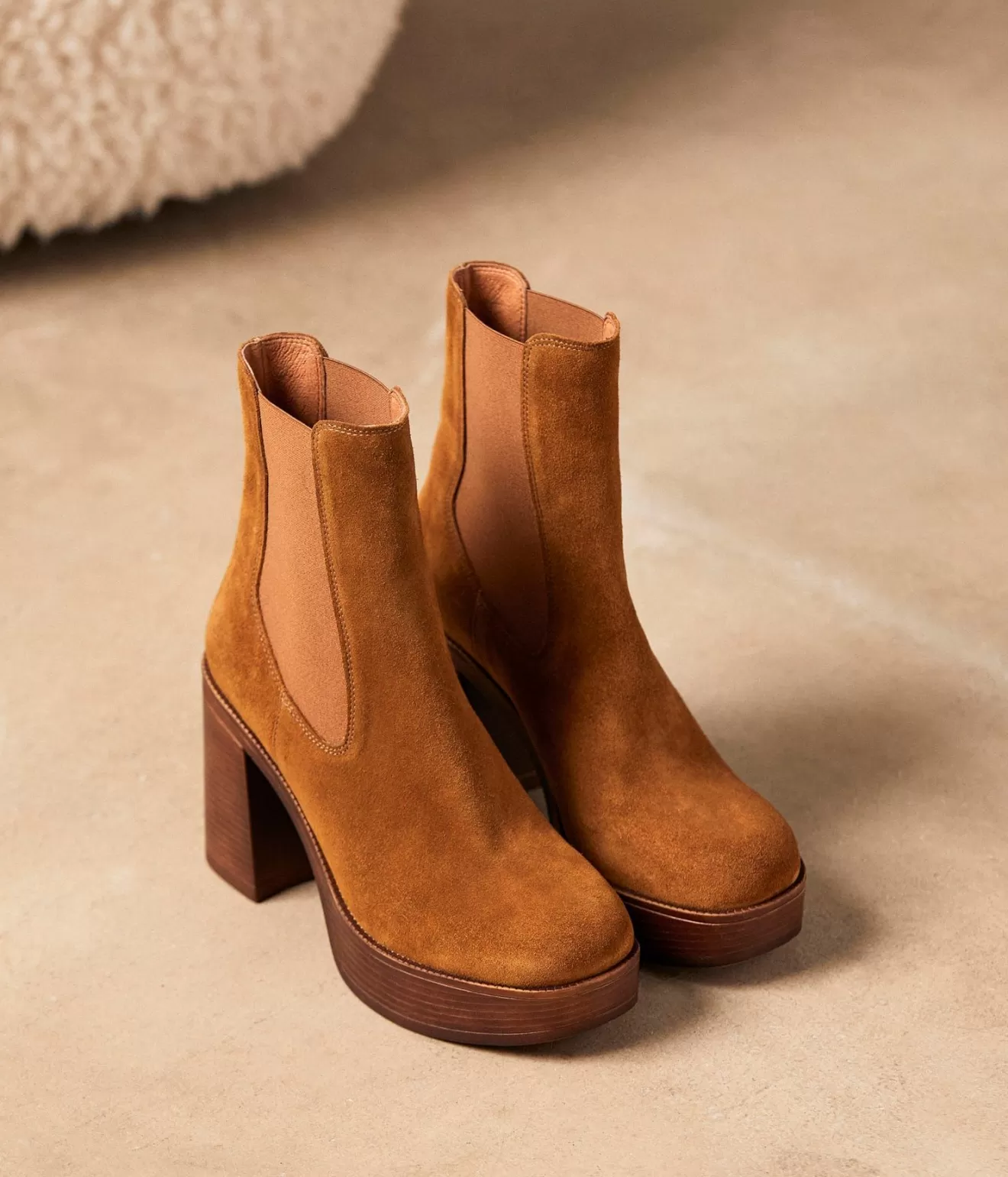 Mellow Yellow Boots& Bottines^Chelsea Boots Tabac Alica