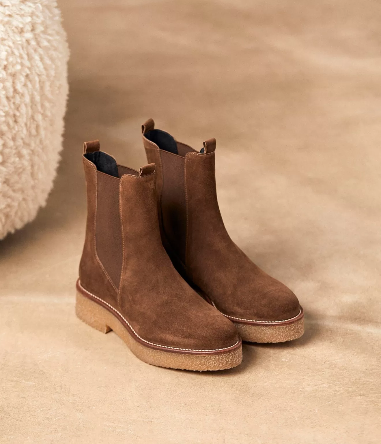 Mellow Yellow Boots& Bottines^Chelsea Boots Taupe Acacia