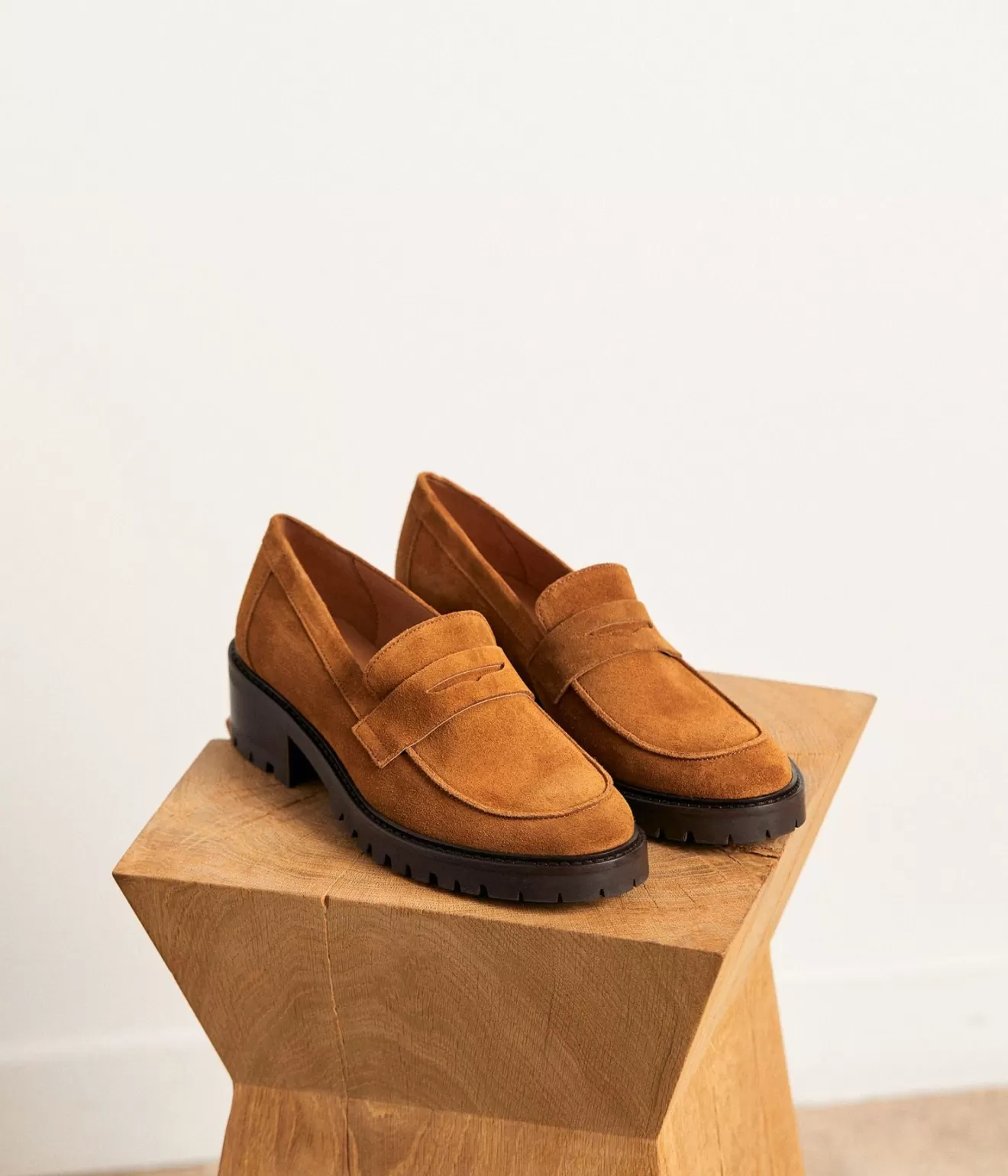 Mellow Yellow Derbies& Mocassins^Mocassins Cuir Velours Aubree