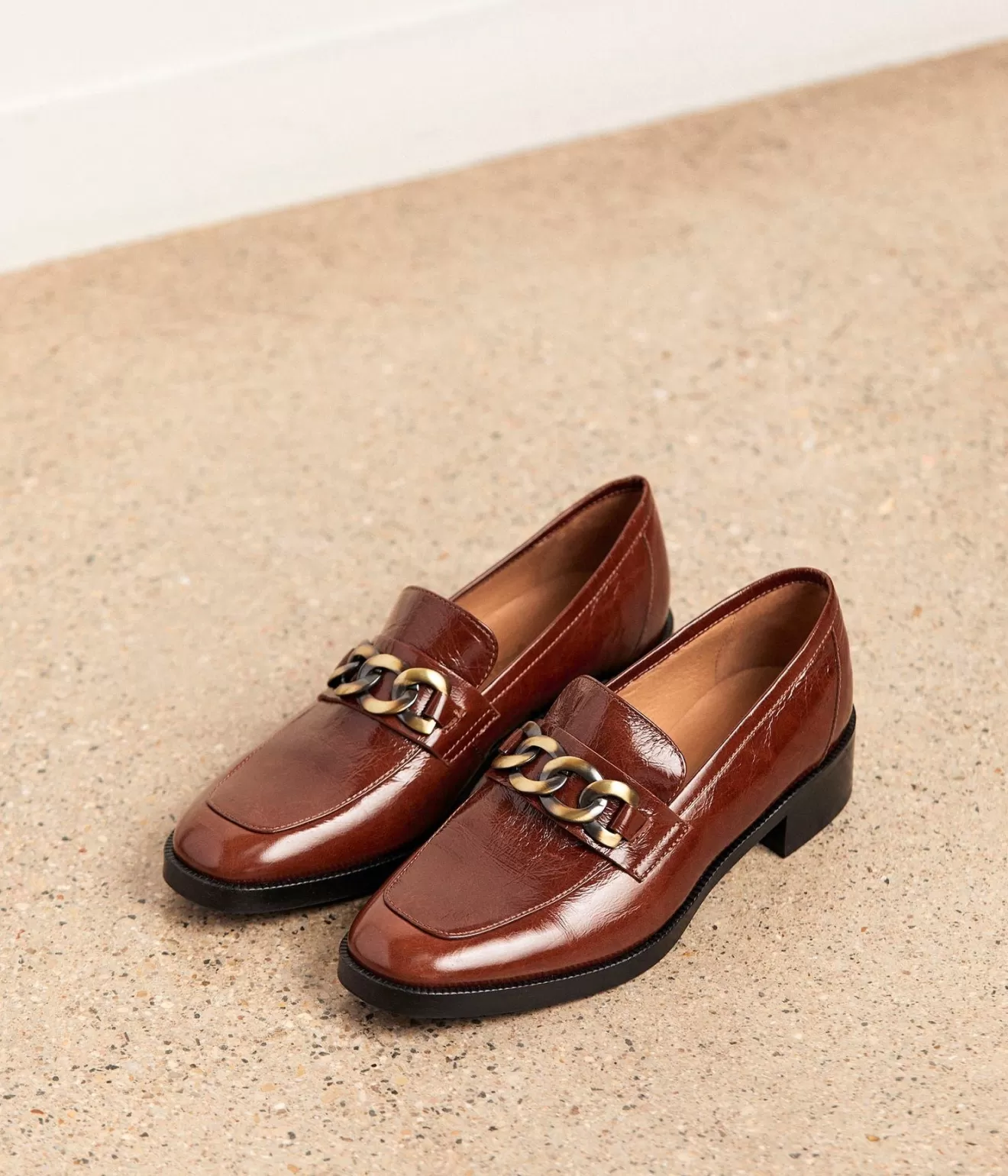 Mellow Yellow Derbies& Mocassins^Mocassins Vernis Marron Oriane